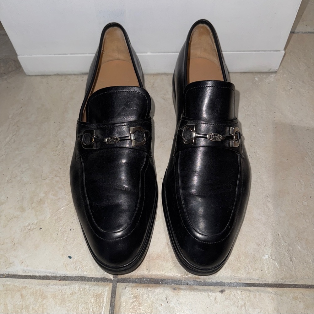 Bally Belted Leather Slip-On Loafers